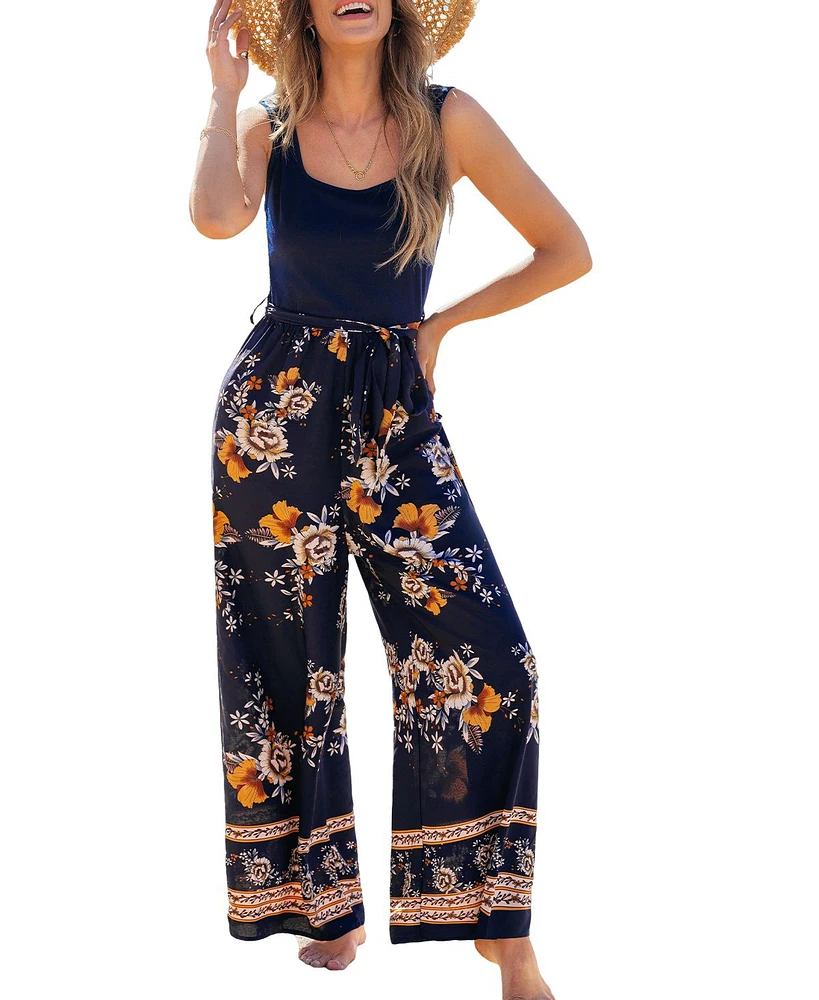Cupshe Women's Dried Bouquet Floral Jumpsuit
