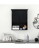 Volenca 2-Door Wall Mount Bathroom Storage Cabinet with Open Shelf