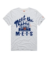 Homage Men's White New York Mets Hyper Local Tri-Blend T-Shirt