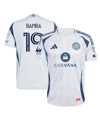 Adidas Men's Jonathan Bamba Light Blue Chicago Fire 2025 The Municipal Kit Authentic Player Jersey