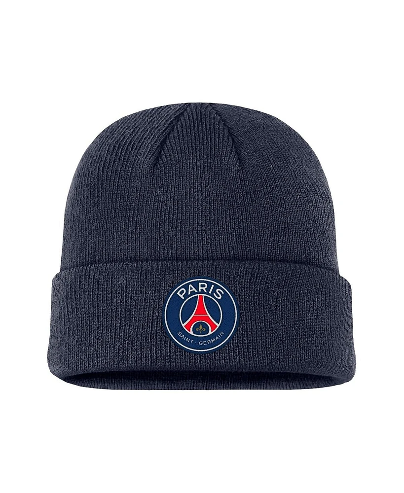 Nike Men's and Women's Navy Paris Saint-Germain Terra Cuffed Knit Hat