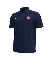 Under Armour Men's Navy Auburn Tigers Playoff Chest Stripe Performance Polo Shirt