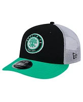 New Era Men's Black Austin Fc Throwback Trucker Low Profile 9FIFTY Snapback Hat