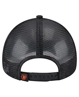 New Era Toddler White/Black Baltimore Orioles Painted A-Frame 9FORTY Trucker Adjustable Hat