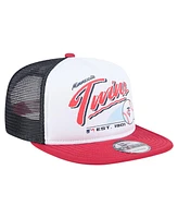 New Era Big Boys and Girls White Minnesota Twins Retro 9FIFTY Snapback Hat