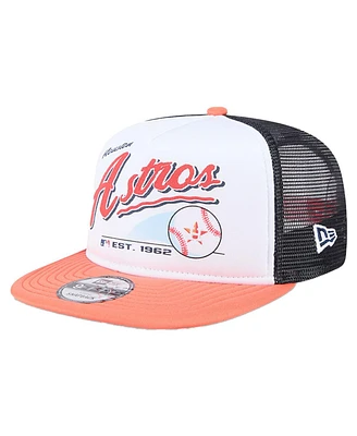 New Era Big Boys and Girls White Houston Astros Retro 9FIFTY Snapback Hat