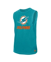 New Era Men's Aqua Miami Dolphins Leisure Collection Tank Top