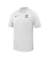 Nike Men's White Virginia Cavaliers 2025 Early Season Coaches Sideline Victory Stripe Performance Polo Shirt