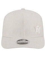 New Era Men's Light Beige Miami Marlins Flawless 9SEVENTY Stretch-Snap Hat