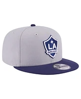 New Era Men's Gray La Galaxy Color Pack Two-Tone 9FIFTY Snapback Hat