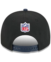 New Era Big Boys and Girls Black/Navy Chicago Bears 2025 Nfl Draft A-Frame 9FIFTY Snapback Hat