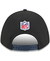 New Era Big Boys and Girls Black/Navy Chicago Bears 2025 Nfl Draft 9FORTY A-Frame M-Crown Adjustable Hat
