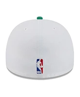 New Era Men's White/Kelly Green Boston Celtics 2025 Nba Draft A-Frame 59FIFTY Fitted Hat