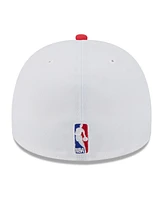 New Era Men's White/Red Atlanta Hawks 2025 Nba Draft A-Frame 59FIFTY Fitted Hat