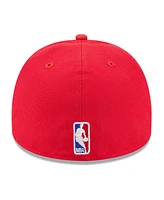 New Era Men's Red Houston Rockets 2025 Nba Draft A-Frame 59FIFTY Fitted Hat