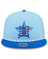 New Era Men's Light Blue/Blue Houston Astros 2025 Fourth of July 9FIFTY Snapback Hat