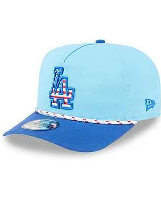 New Era Men's Light Blue/Royal Los Angeles Dodgers 2025 Fourth of July Golfer Snapback Hat