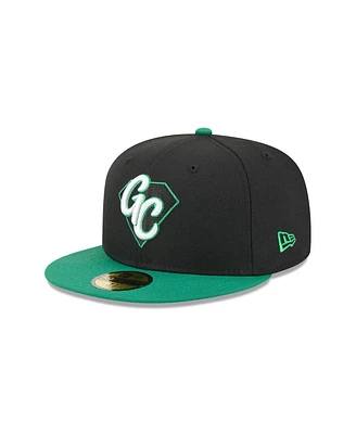 New Era Men's Black Dayton Dragons Theme Nights 59FIFTY Fitted Hat