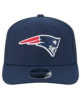 New Era Men's Navy New England Patriots Team Collection 9SEVENTY Stretch-Snap Adjustable Hat