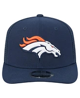 New Era Men's Navy Denver Broncos Team Collection 9SEVENTY Stretch-Snap Adjustable Hat