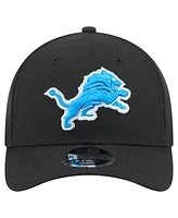 New Era Men's Black Detroit Lions Team Collection 9FORTY M-Crown Adjustable Hat