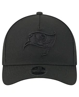 New Era Men's Black Tampa Bay Buccaneers Team Collection 9FORTY M-Crown A-Frame Adjustable Hat