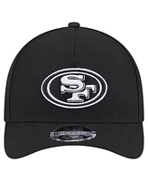 New Era Men's Black San Francisco 49ers Team Collection 9FORTY M-Crown A-Frame Adjustable Hat