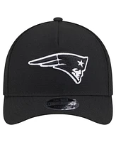 New Era Men's Black New England Patriots Team Collection 9FORTY M-Crown A-Frame Adjustable Hat