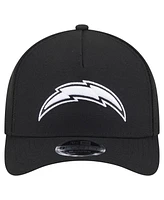 New Era Men's Black Los Angeles Chargers Team Collection 9FORTY M-Crown A-Frame Adjustable Hat