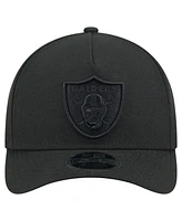 New Era Men's Black Las Vegas Raiders Team Collection 9FORTY M-Crown A-Frame Adjustable Hat