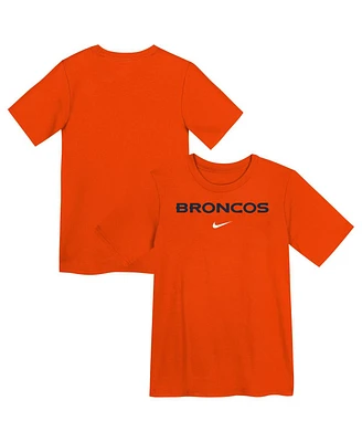 Nike Preschool Orange Denver Broncos Wordmark T-Shirt
