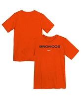 Nike Preschool Orange Denver Broncos Wordmark T-Shirt