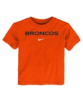Nike Toddler Orange Denver Broncos Wordmark T-Shirt