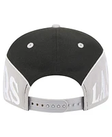 New Era Men's Black/Gray Las Vegas Raiders Split 9FIFTY Snapback Hat