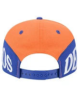 New Era Men's Orange/Royal Denver Broncos Split 9FIFTY Snapback Hat