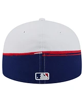 New Era Men's Royal/White Texas Rangers Paint Stroke 59FIFTY Fitted Hat