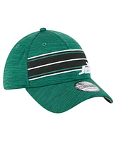 New Era Men's Green York Jets Stripes 39THIRTY Flex Hat