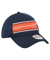New Era Men's Navy Chicago Bears Stripes 39THIRTY Flex Hat