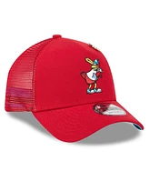 New Era Men's Red St. Louis Cardinals 2025 Big League Chew A-Frame 9FORTY Adjustable Trucker Hat