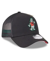 New Era Men's Black San Francisco Giants 2025 Big League Chew A-Frame 9FORTY Adjustable Trucker Hat