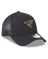 New Era Men's Black Baltimore Orioles 2025 Big League Chew A-Frame 9FORTY Adjustable Trucker Hat