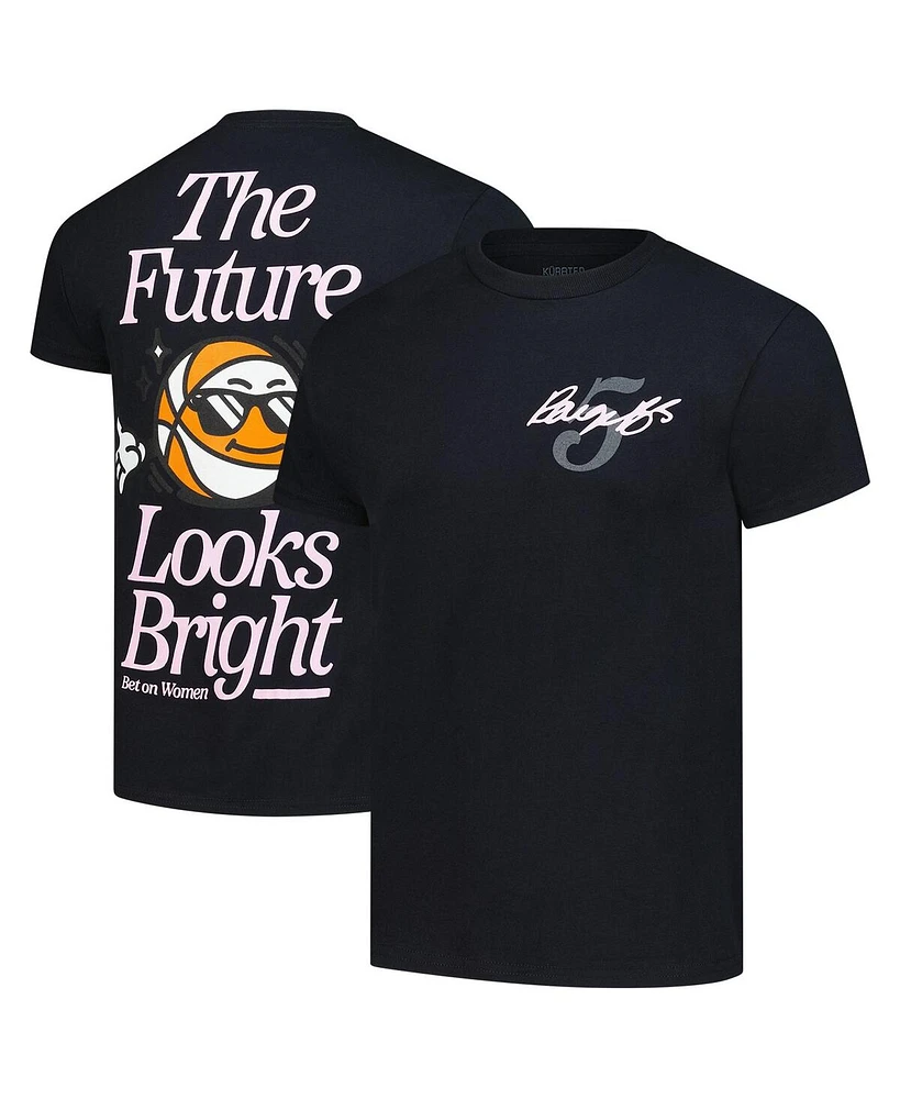 Kur8ted Men's and Women's Paige Bueckers Black Dallas Wings the Future Looks Bright T-Shirt
