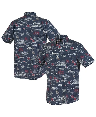 Reyn Spooner Men's Navy New England Patriots Kekai Performance Button-Down Shirt