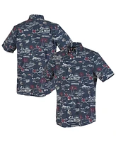 Reyn Spooner Men's Navy New England Patriots Kekai Performance Button-Down Shirt