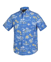 Reyn Spooner Men's Powder Blue Los Angeles Chargers Throwback Kekai Performance Button-Down Shirt