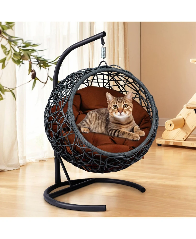 Cat Swing Bed with Stand