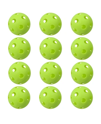 12-Pack Plastic Practice Baseballs, Training Baseballs for All Skill Levels. (Several Colors Available)