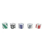 We Games 8 Stripe Clay Poker Chips, 11.5 Gram, Set of 25