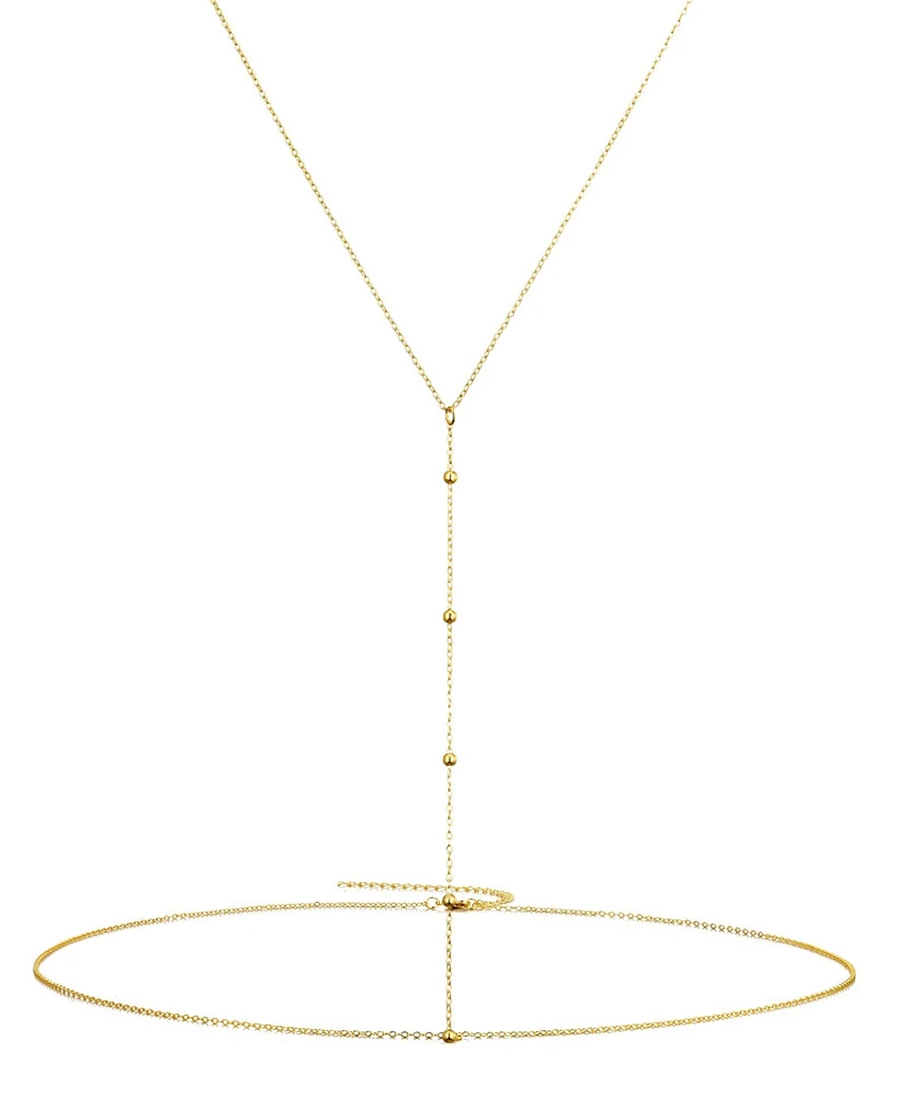 Adornia 14K Gold Plated Adjustable Body Chain