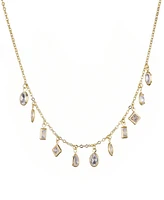 Adornia Gold Crystal Multi Shape Dangle Necklace